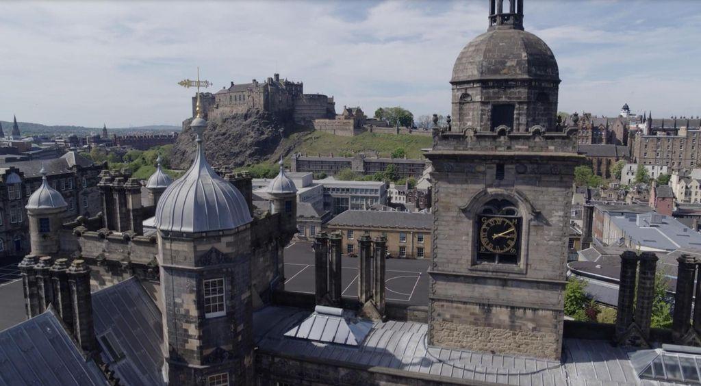 One of the towers of George Heriot's College