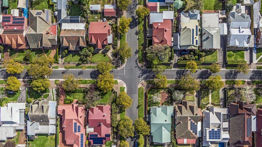 Vista aerea di Adelaide in Australia