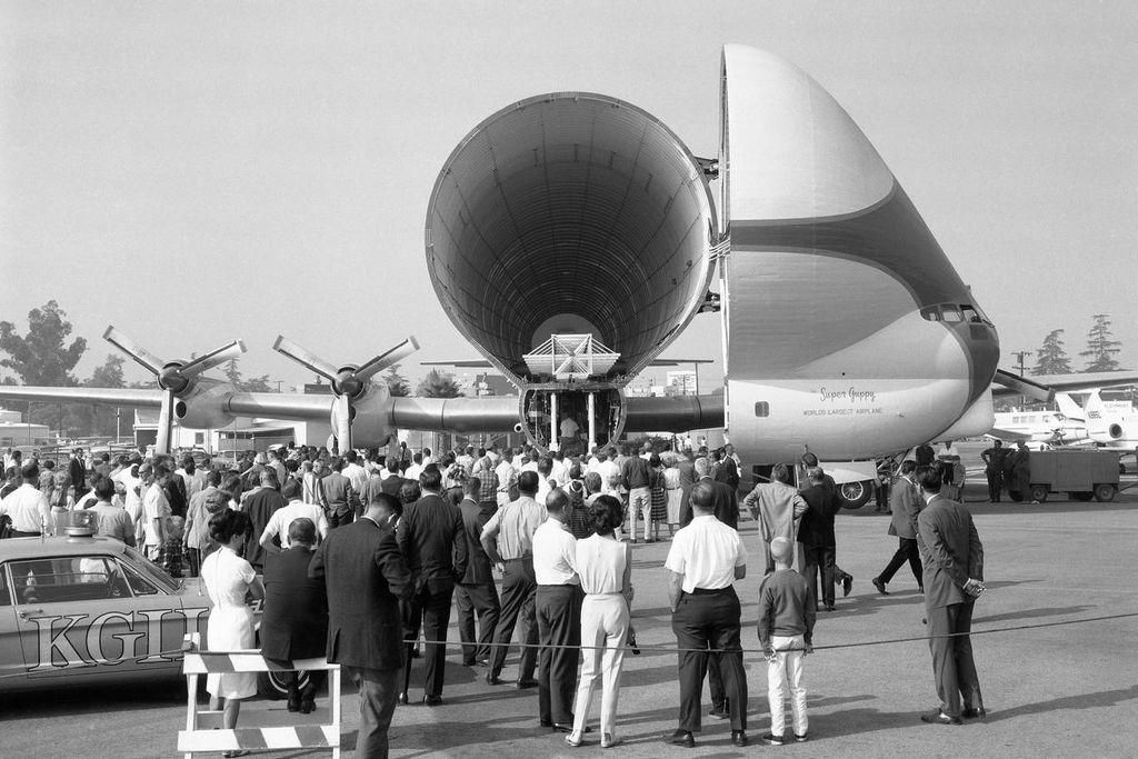 The Guppy airplane, like the Beluga, accommodates large loads.