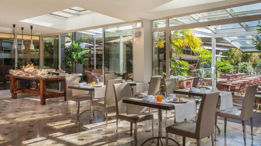 You must always go down to the hotel breakfast buffet!
