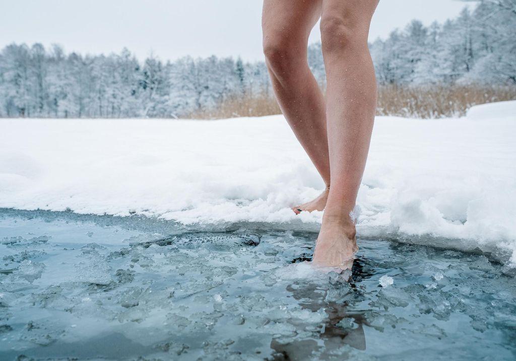 In some Central and Eastern European countries, it's customary to bathe in icy water.