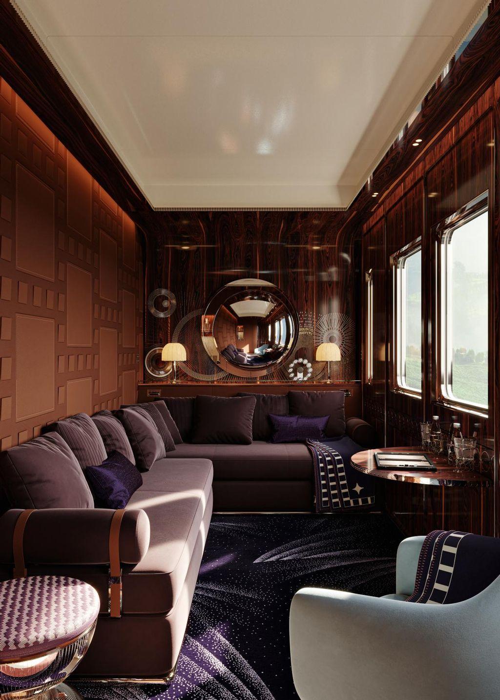 The suites become cozy lounges to enjoy the scenery.