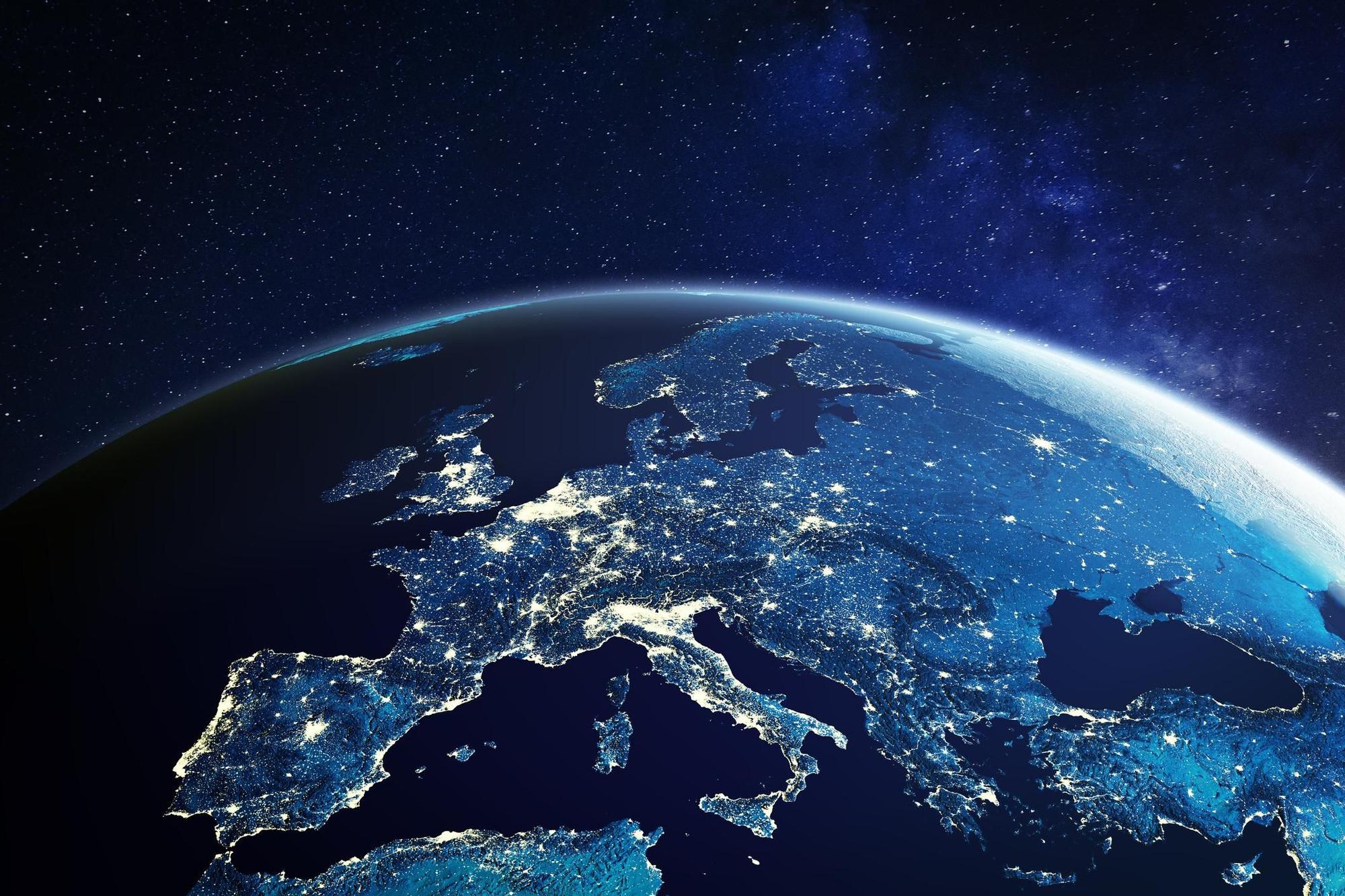 Spain viewed from space