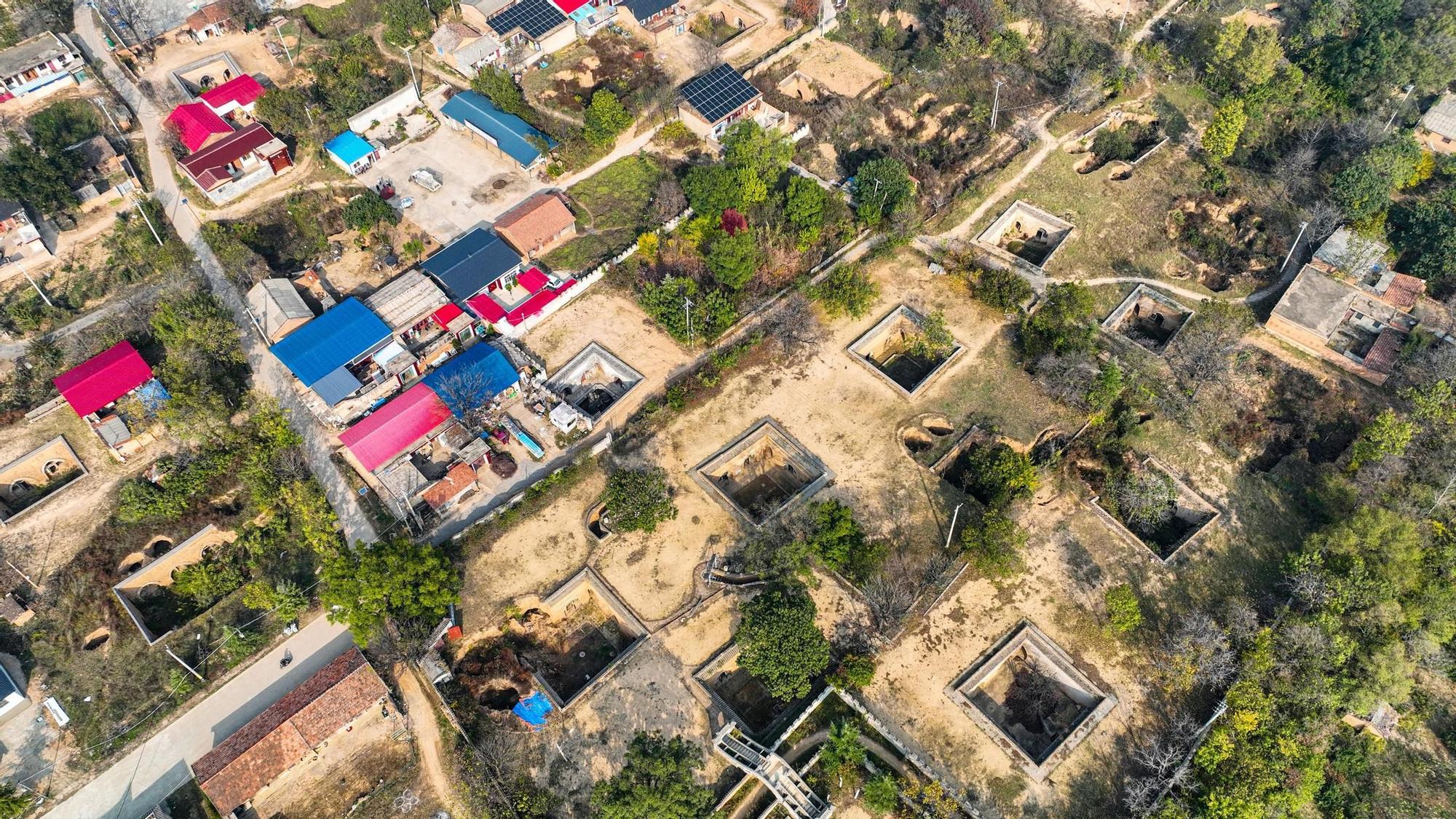 In this place, people excavate their homes into the ground.