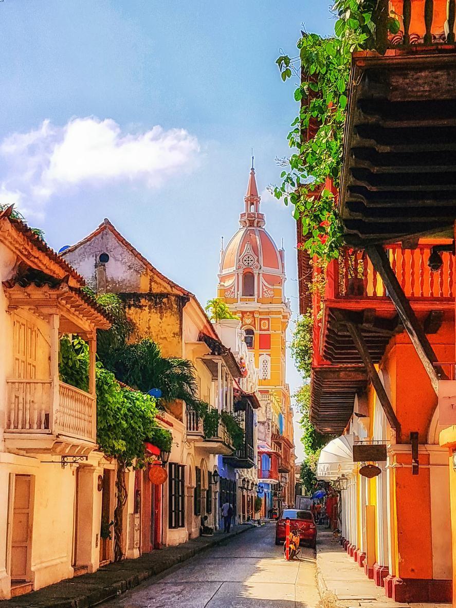 You can't miss the vibrant colors of Colombia.