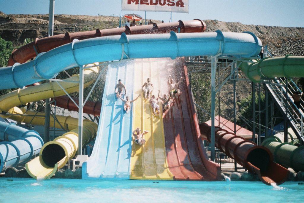 Water park slides