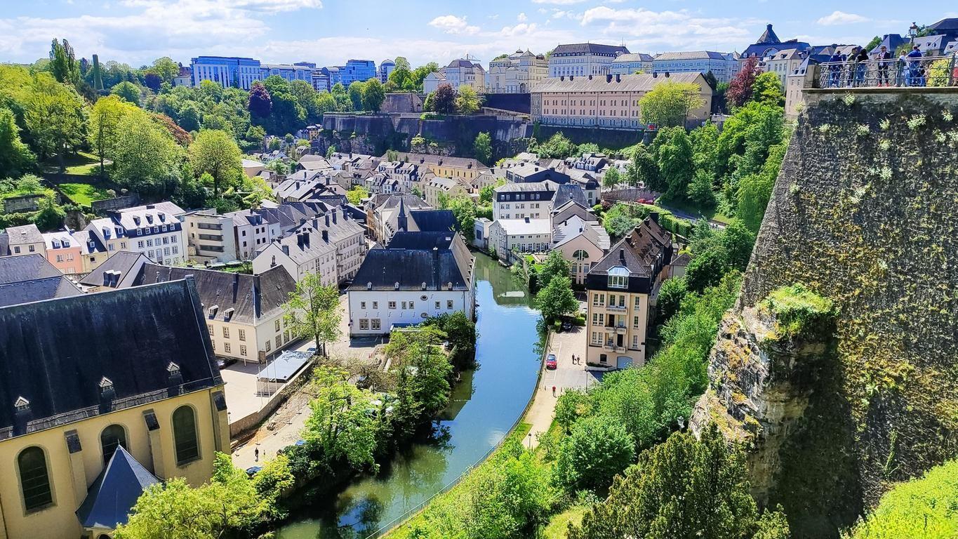 The Chemin de la Corniche in Luxembourg
