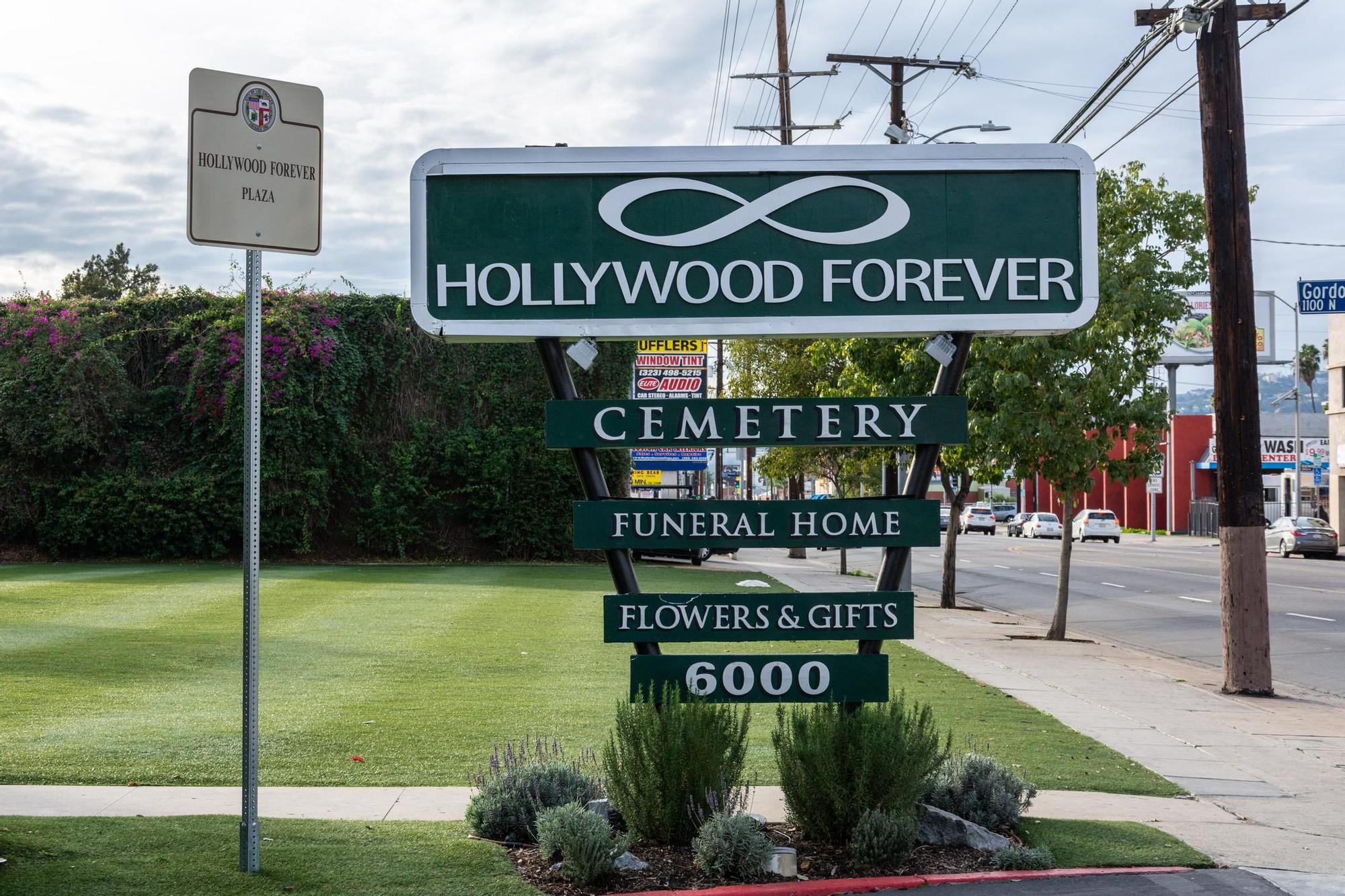 Hollywood Forever Cemetery Sign