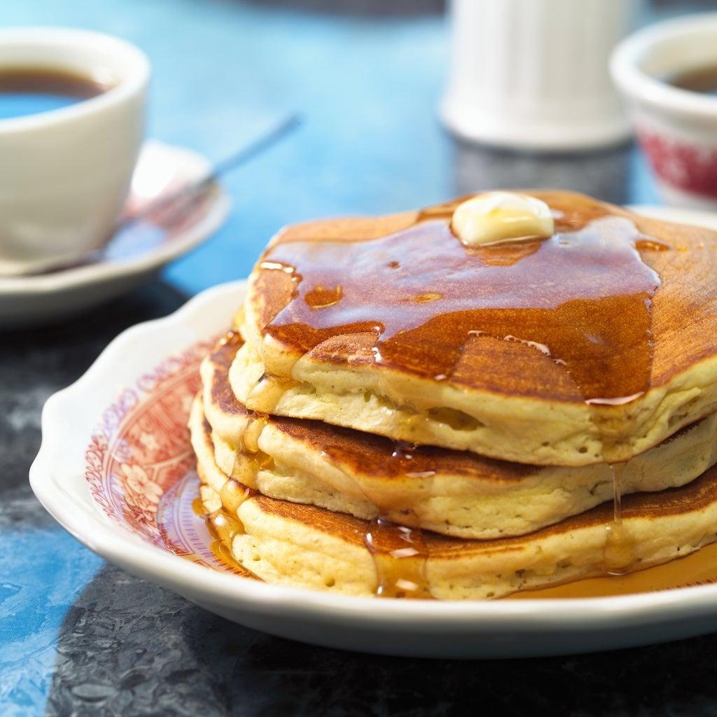 Pancakes with maple syrup