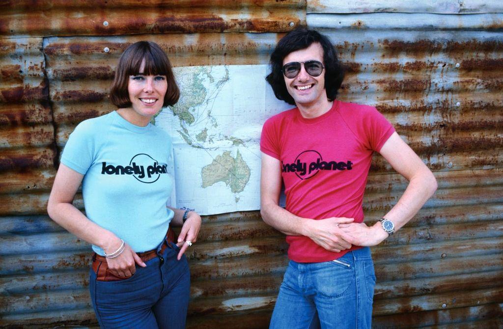 Tony Wheeler and his wife, creators of the Lonely Planet guides