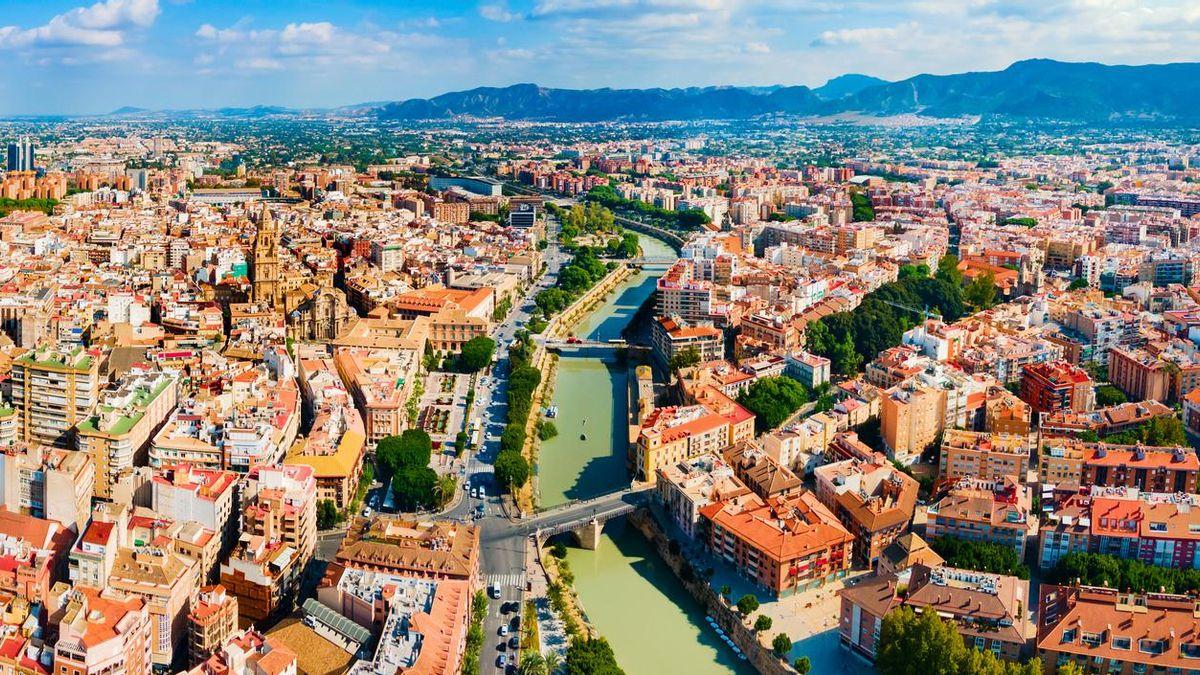 Aerial view of the City of Murcia.