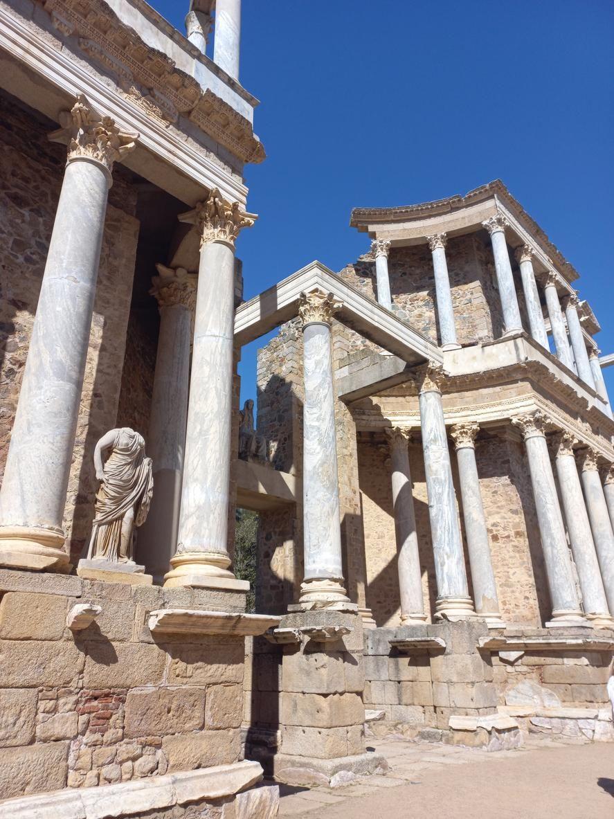 The Roman Theater of Mérida is one of the best preserved in the peninsula.