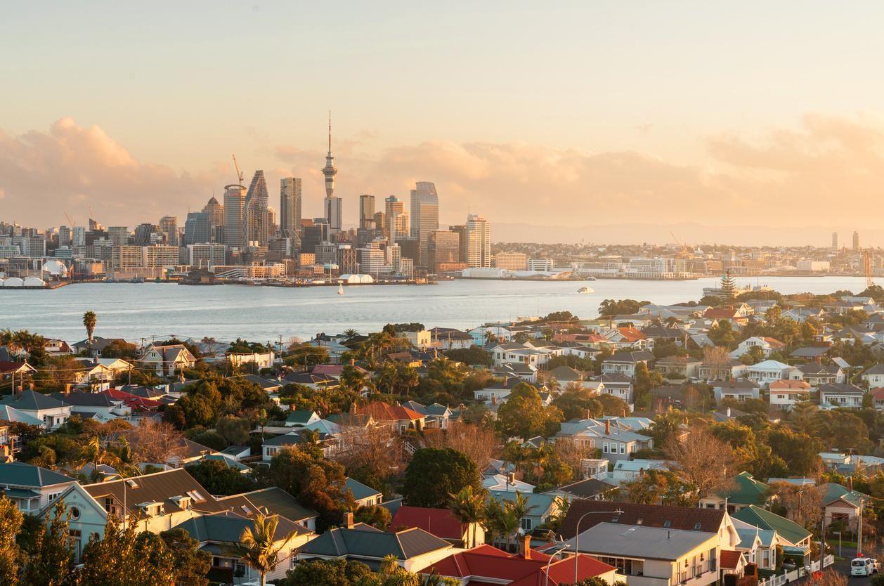 View of Auckland, the most populous city in New Zealand