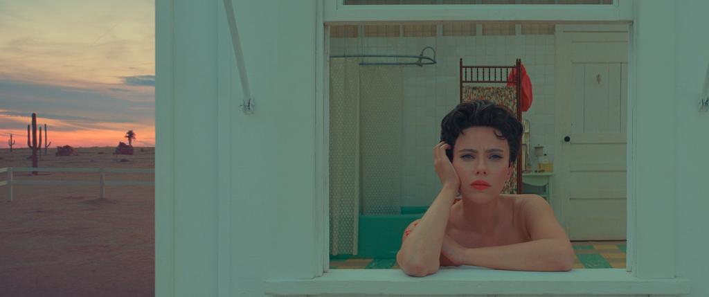 Still of Scarlett Johansson in the film Asteroid City
