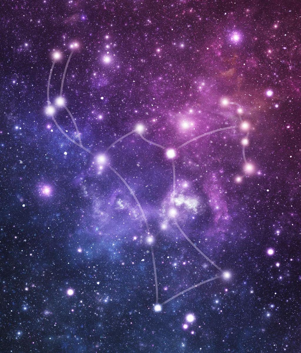 The constellation Orion takes on the shape of a warrior with its stars