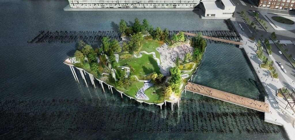 Little Island, floating park in New York