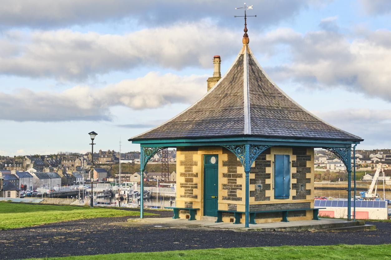 A typical scene in Wick, Scotland.