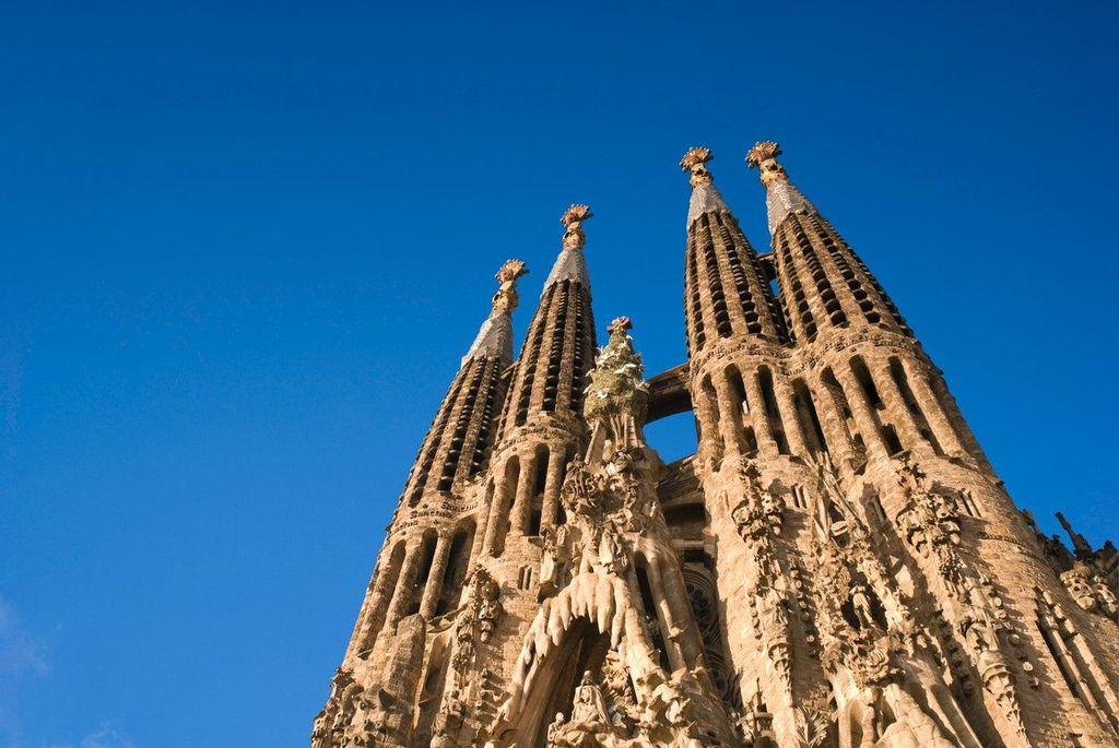 Exterior of the Sagrada Familia in Barcelona