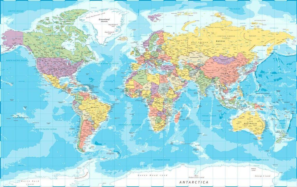 This is how the Earth is represented in conventional maps.