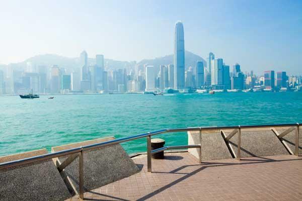 View of Hong Kong from Victoria Harbour.