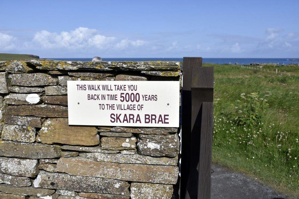 "This path will take you back in time 5,000 years to the village of Skara Brae"