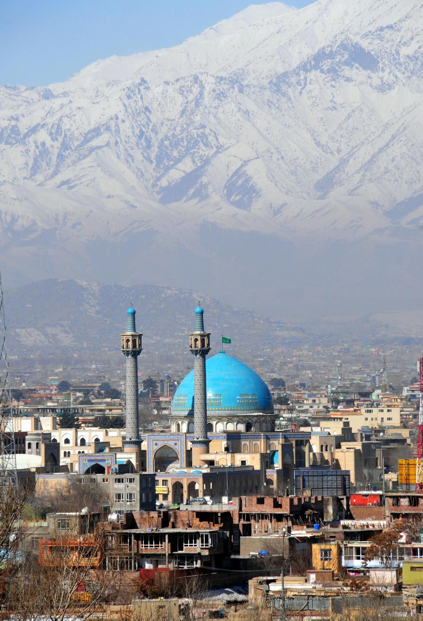 One of the Muslim mosques in Kabul