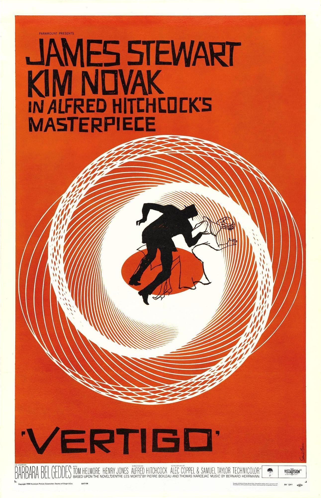 'Vertigo' (1958) by Alfred Hitchcock.