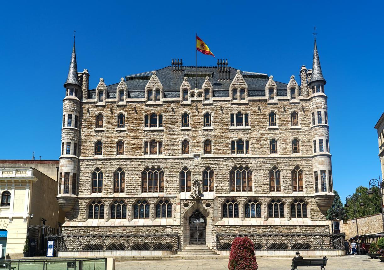 The Casa Botines by Gaudí in León