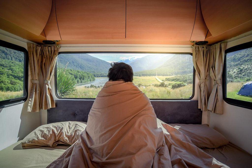 Waking up to stunning views is possible when traveling in an RV.