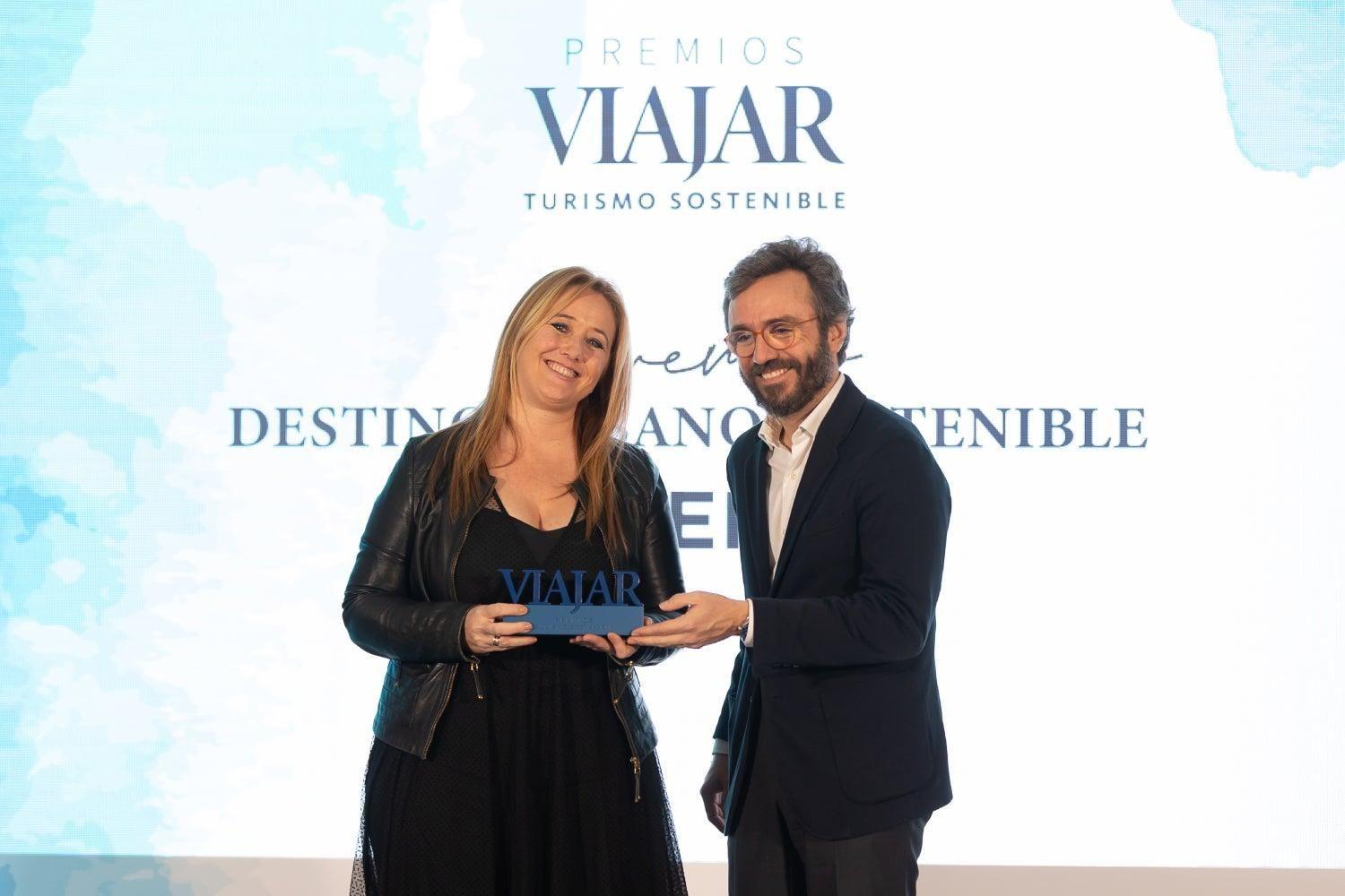 Sandra Moreno, press chief of Cáceres City Council SUSTAINABLE TOURISM AWARDS