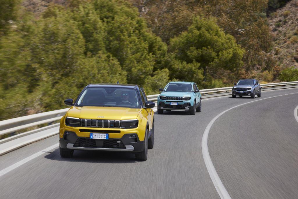 Three models of the Jeep Avenger